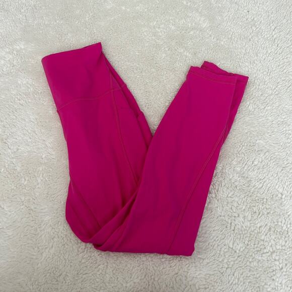 Lululemon Womens Wunder Train High-Rise Tight with Pockets 25" Sz 4 in Passionat - Picture 1 of 8